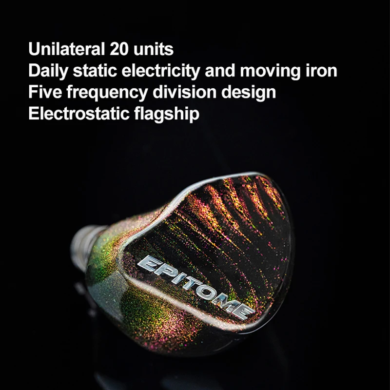 iBasso EPITOME Wired Earphones In-Ear Earbuds 8 electrostatic 12 Balanced Armature IEM