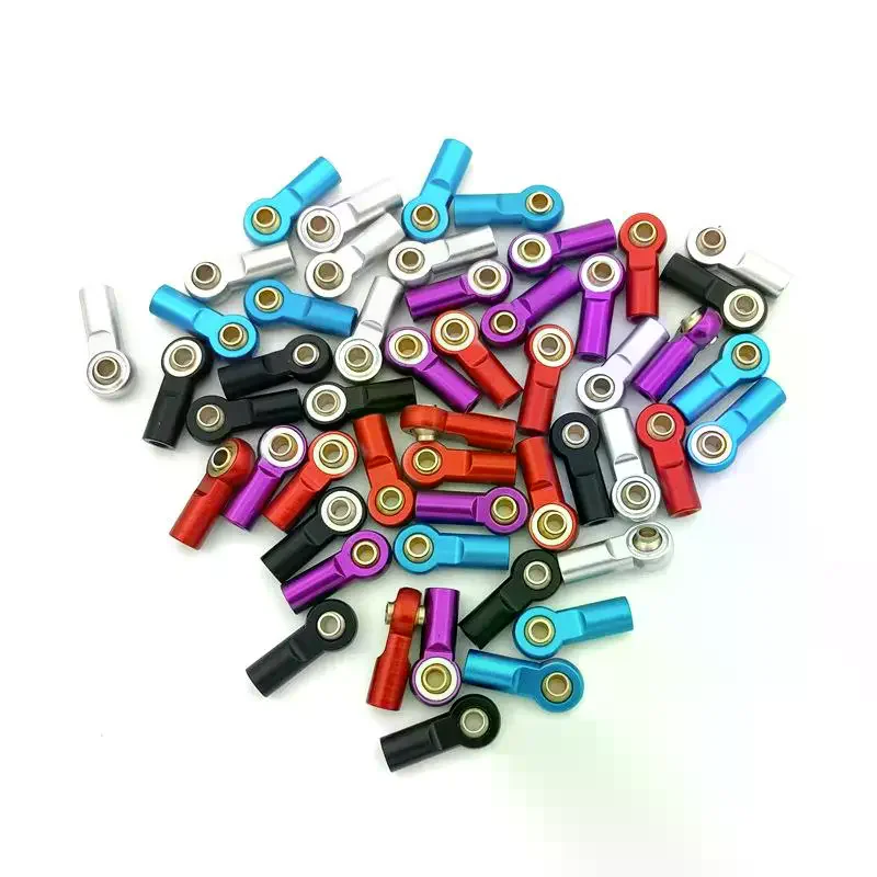 

2Pcs Shock Absorber Ball Joint Metal M3 Link Tie Rod End Ball Joint For 1/10 RC Car Crawler AXIAL SCX10 D90 Tamiya CC01 YK4102