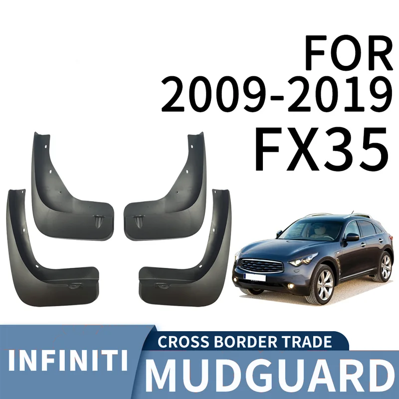 For 2009-2019 Infiniti FX35 car tires PP material front and rear soft rubber material mudguards car accessories car fender
