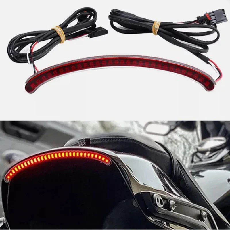 

For Harley Fat Bob FXFB/FXFBS US Model 2018 2019 2020 2021 Rear Tail Light Brake Turn Signals Integrated Motorcycle LED Light