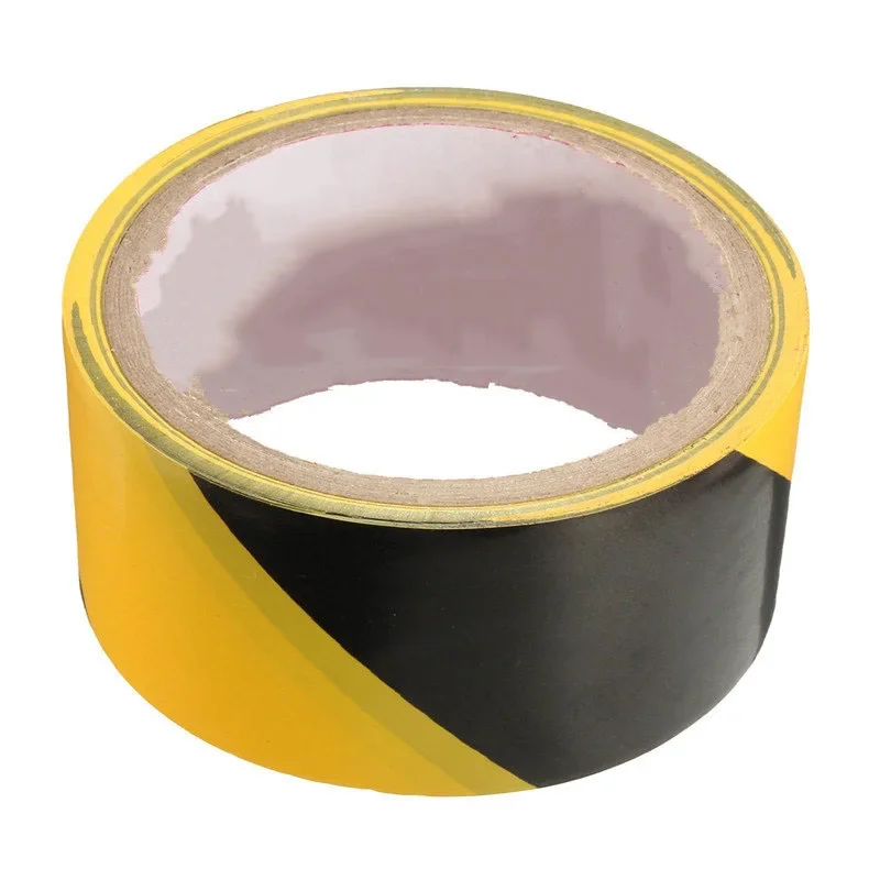 ANPWOO 45mm Black and Yellow Self Adhesive Hazard Warning Safety Tape Marking Safety Soft PVC tape