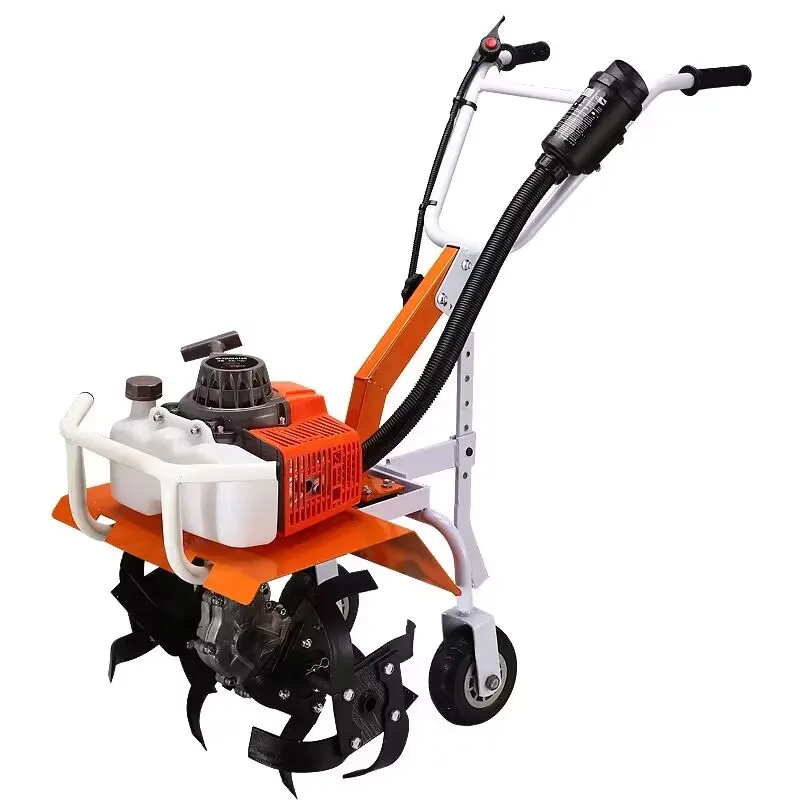 

Multifunctional Micro-tiller Small Plough Soil Turning Household Gasoline Ditching Rotary Cultivator Weeding Agricultural