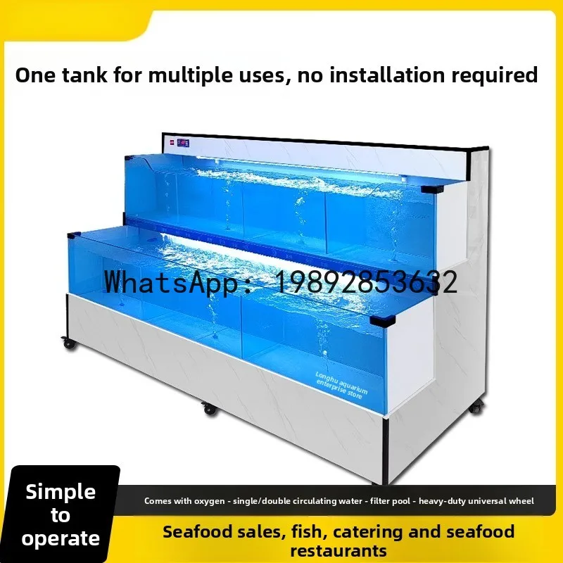 CZ Restaurant-Specific Fish Pond Mobile Seafood  Commercial Integrated Supermarket Seafood Tank Shrimp Seafood Shellfish Pond