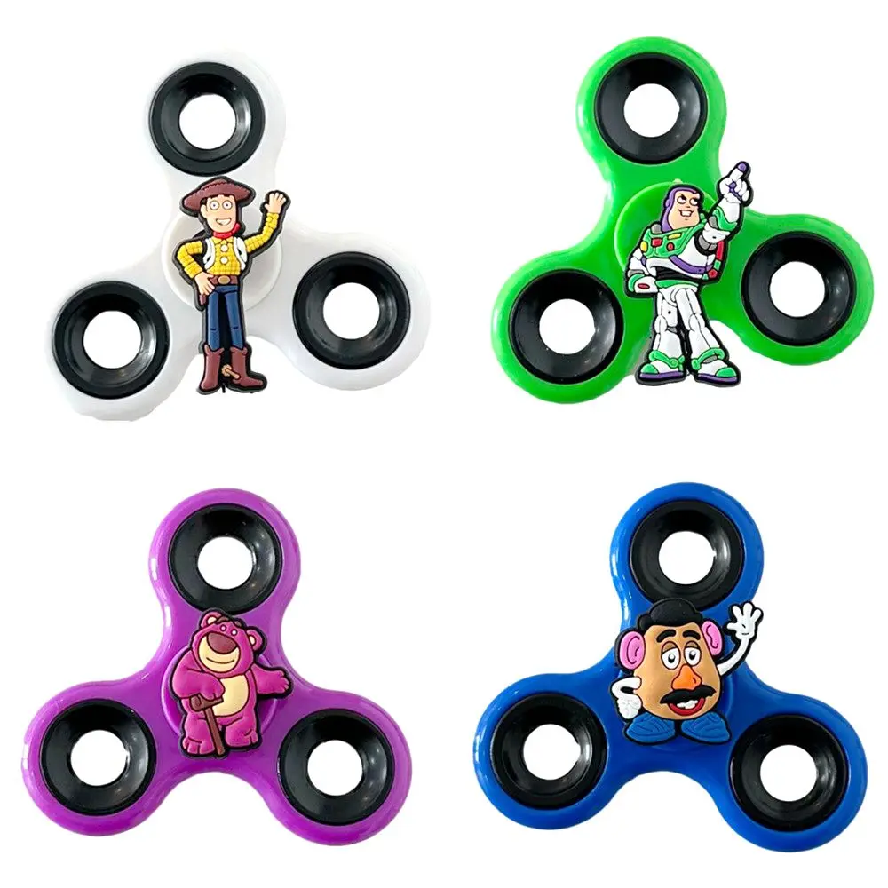 1 Stück Cartoon Toy Story Actionfiguren Fidget Spinner Woody Jessie PVC-Modell Finger-Stressabbau-Handspinner Geschenkspielzeug