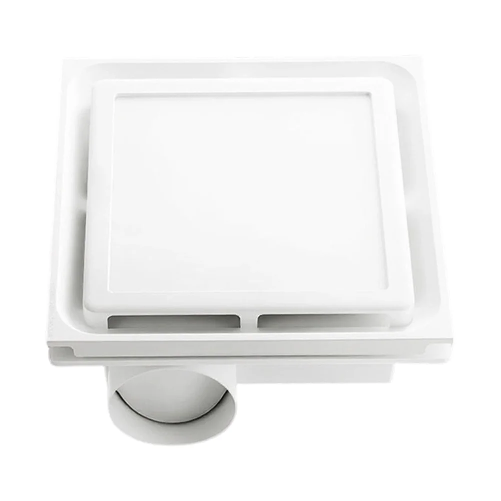 Ceiling Ventilation Fan, Lighting 2-in-1 Exhaust Fan With LED Light, Exhaust Fan Wall Ceiling White Hatch Cover Plastic