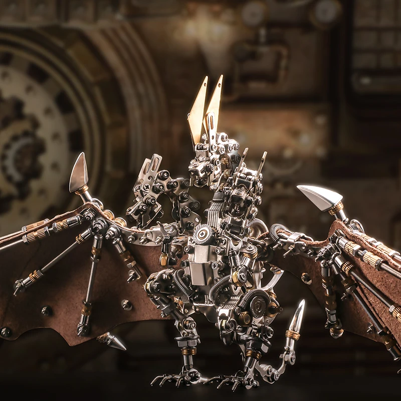 

Yemo Dragon Metal Model Collectible Figurine Desktop Decor High-end Craftwork Festival Gift