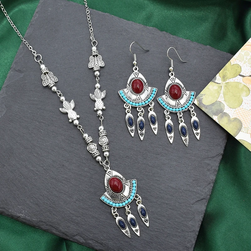 Stone Women Necklac… - image