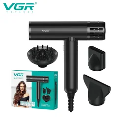 VGR Hair Dryer Professional Air Blower Brushless Motor Hair Dryer Machine 110000 RPM Hair Dryer Negative Ion Barber Salon V-427