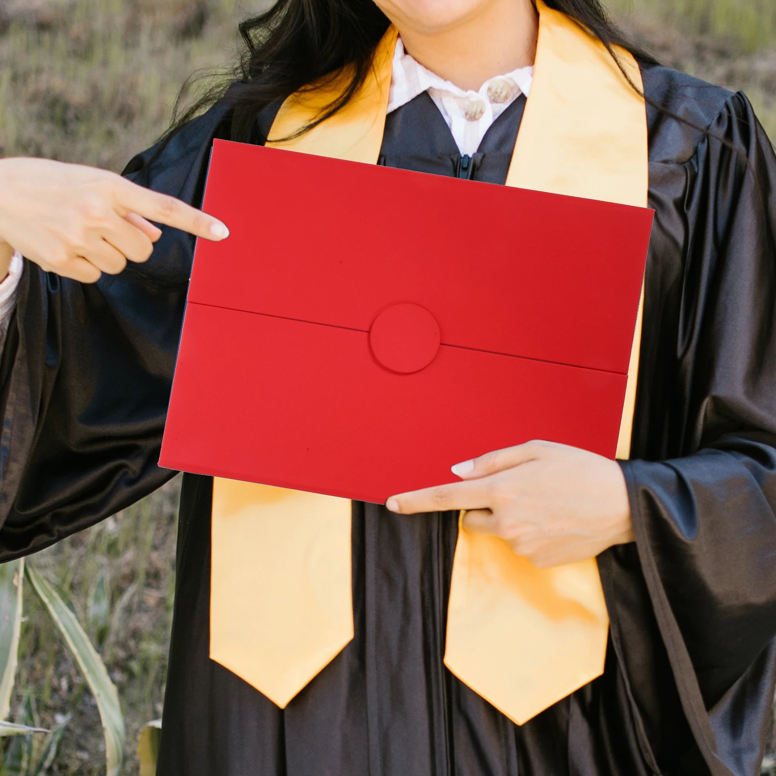 

Certificate Cover Decorative Bronzing Paper Red Envelope Award Folders