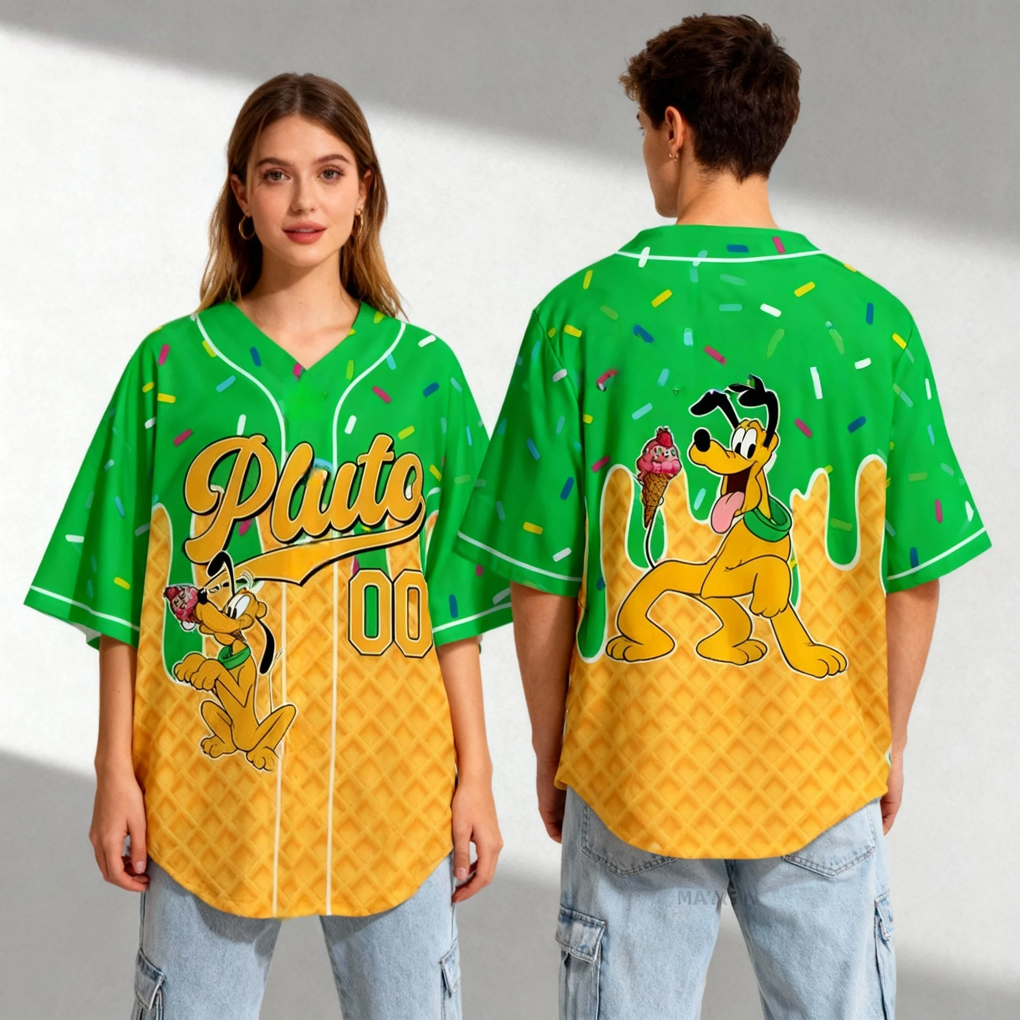 25/26 جديد ديزني ميكي وميني الرسوم المتحركة موضوع قميص الحلو وبارد الشارع تيشيرت صيفي المتضخم المرأة الكبار Hot البيع