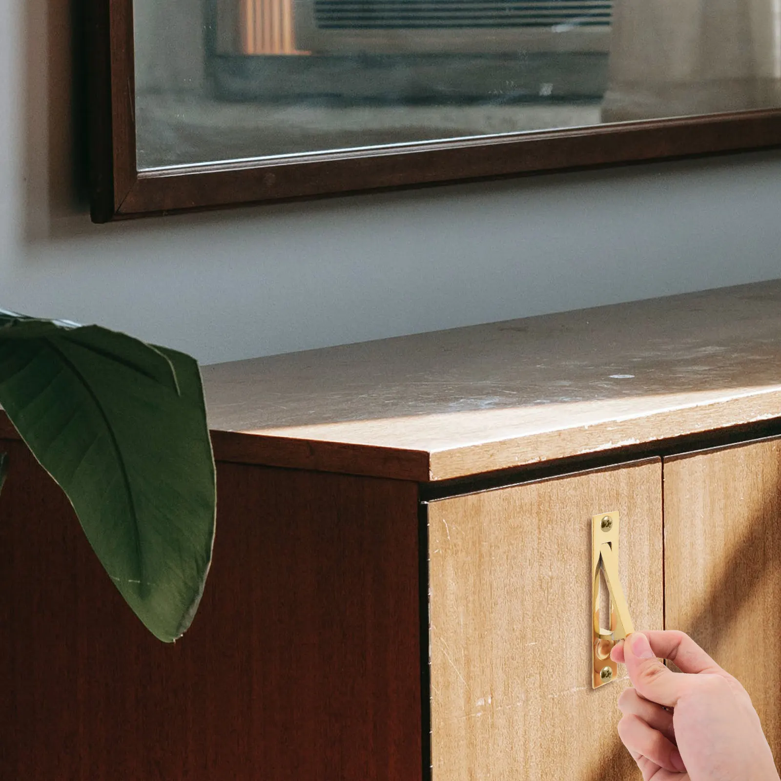 Invisible Recessed Handle Furniture Hardware Easy Installation Comfortable Grip Space Saving Suitable for Drawer Cabinet Door