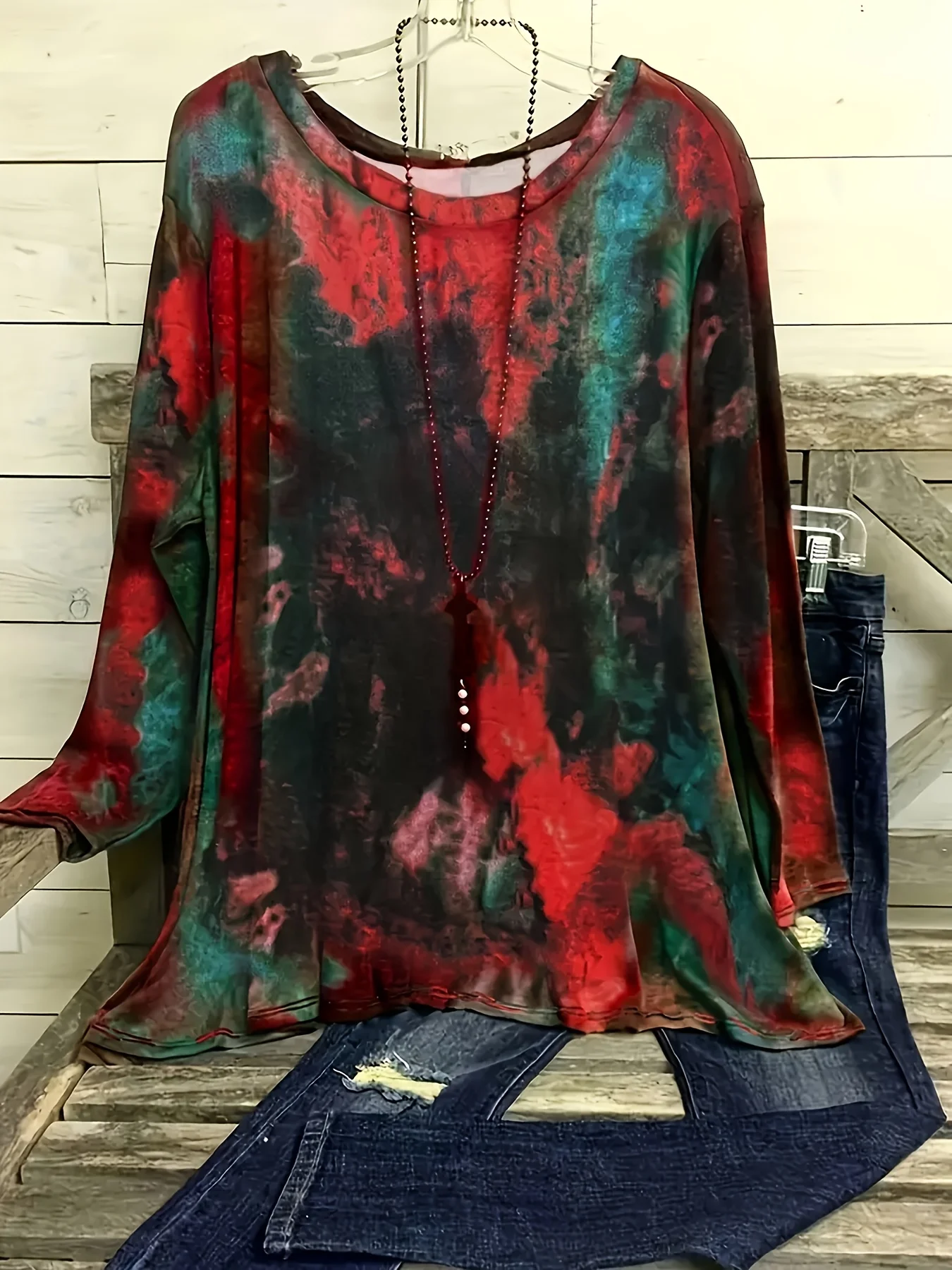 Women's Long-Sleeved Round Neck T-Shirt