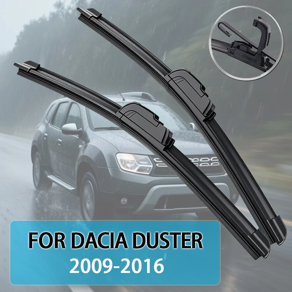 

Щетка стеклоочистителя автомобиля для Dacia Duster (MK1 MK2) 2009-2023, резиновая заправка для лобового стекла, стеклоочиститель переднего окна, автоаксессуары