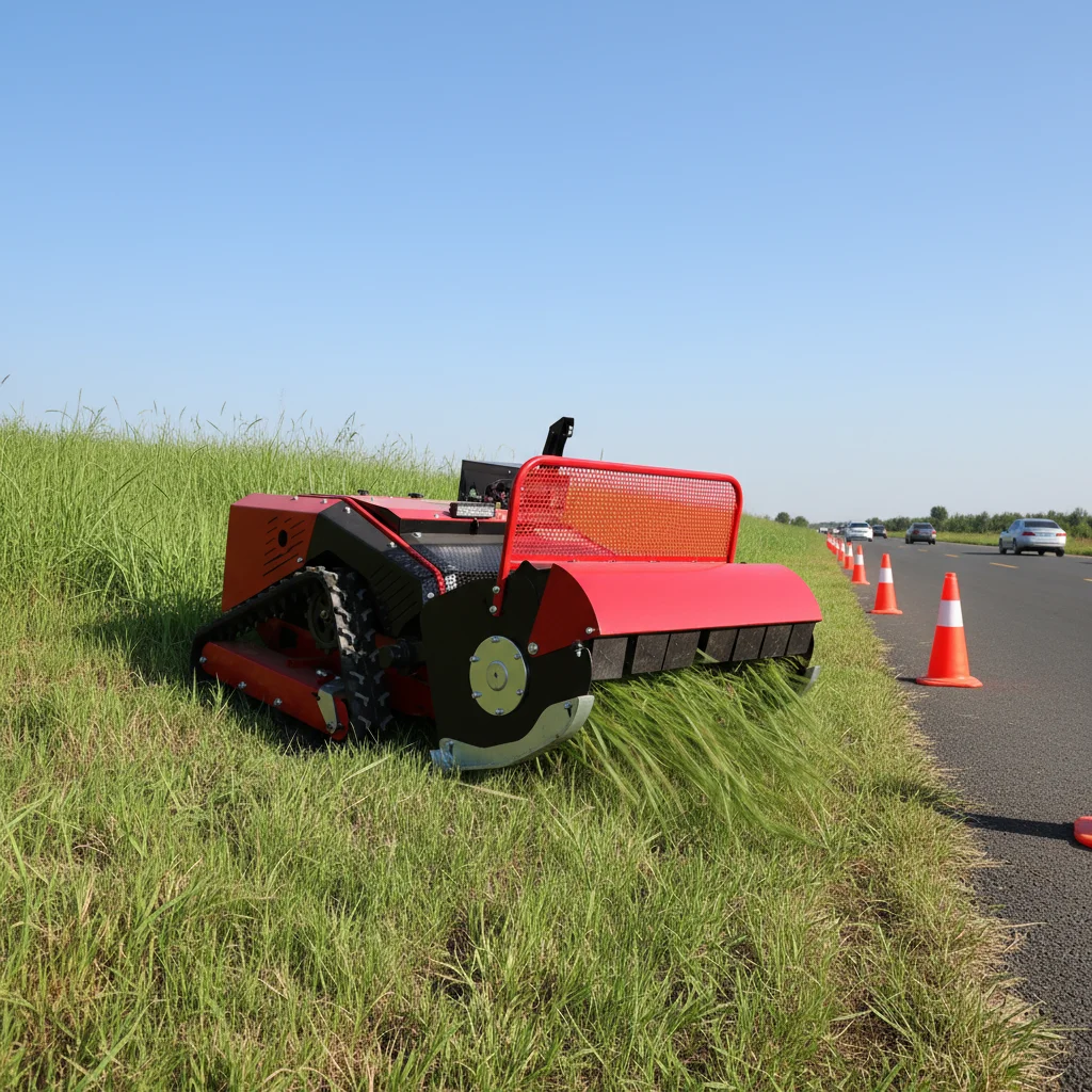 

Hot Sale Remote Control Lawn Mower High Power Engine Industrial Lawn Mower