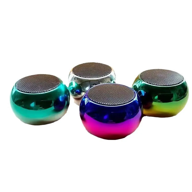 

M3 Metal Speaker Outdoor Portable Mini Speaker Home Wireless Desktop Subwoofer Small Steel Cannon Speaker