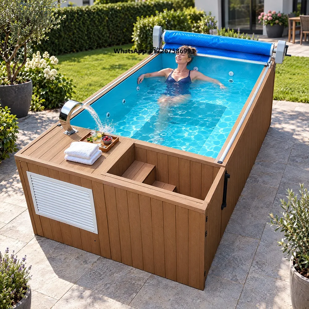 Custom Ready Made Swimming Pool Fiberglass Spa Pool for Family Backyard and Resort Projects