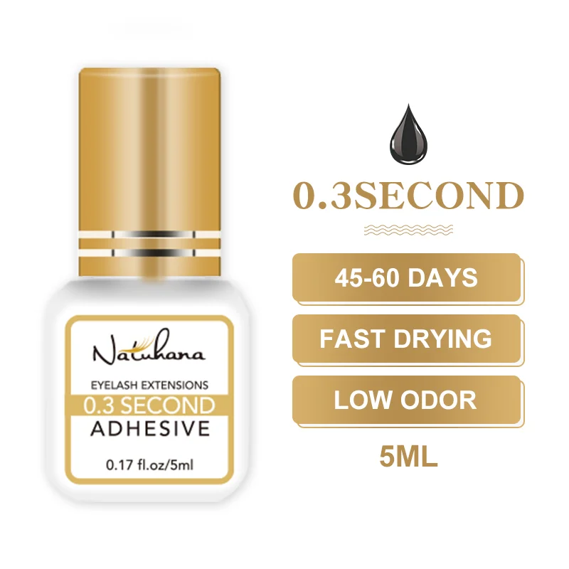 NATUHANA Wholesale Fast Drying Eyelash Glue for False Eyelashes cola de cilios Lashes Glue Adhesive colle faux cil Makeup Tools