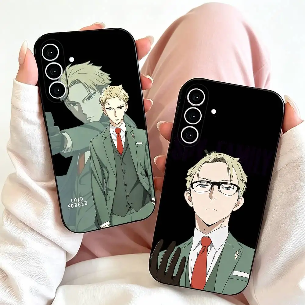 L-Loid Forger S-Spy Family  Phone Case For Samsung Galaxy A73,A72,A71,A70,A53,A52,A51,Others Soft Black Cover