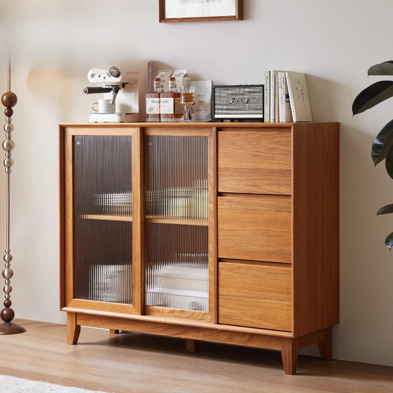 

YHM All Solid Wood Vintage Entryway Living Room Storage Cabinet