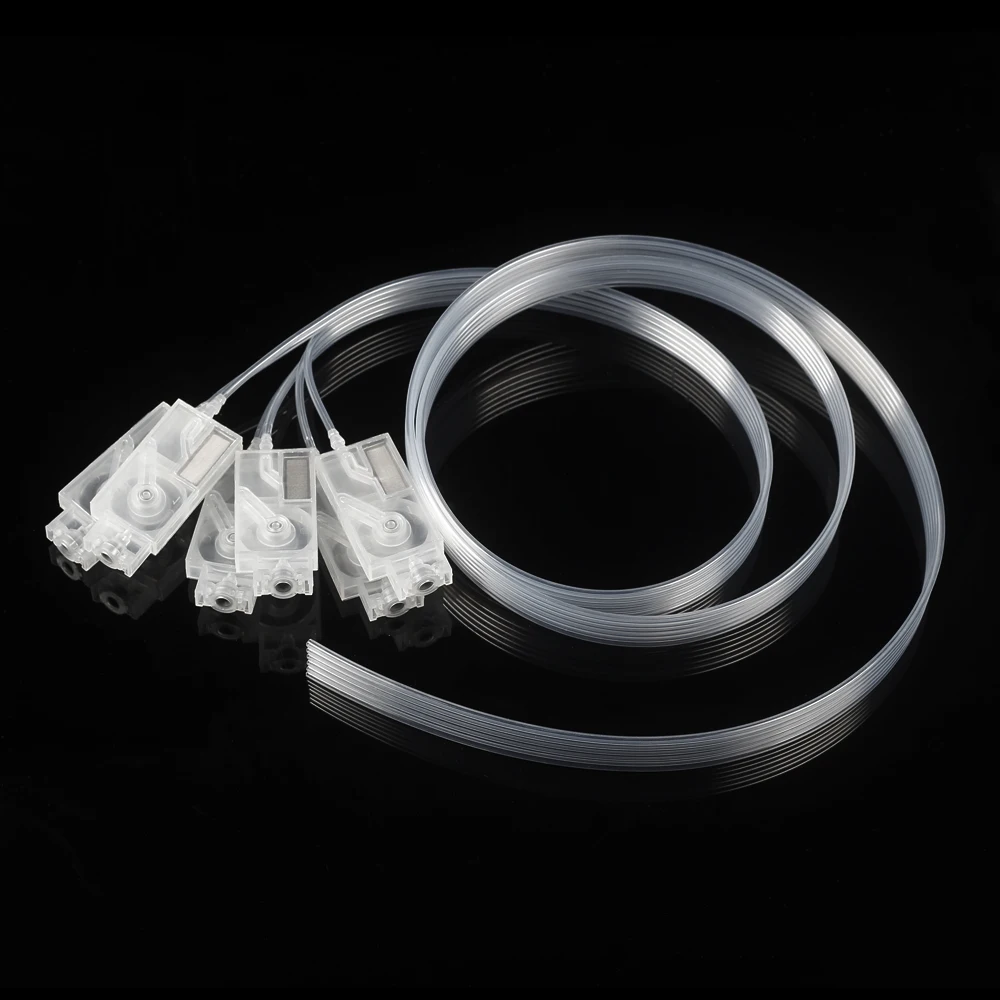 Filtro transparente para tinta, saco amortecedor de tinta conectado a tubo de tinta de 3x2mm UV DTF DTG para cabeças de impressão Epson XP600 DX5 TX800.