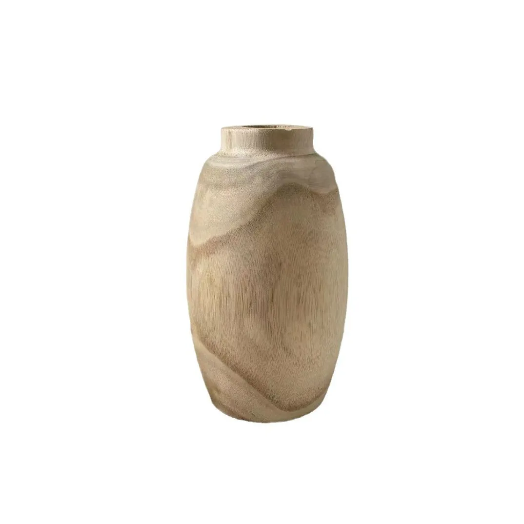 Yjq log small vase homestay decoration creative flower arrangement vase living room desktop ornament