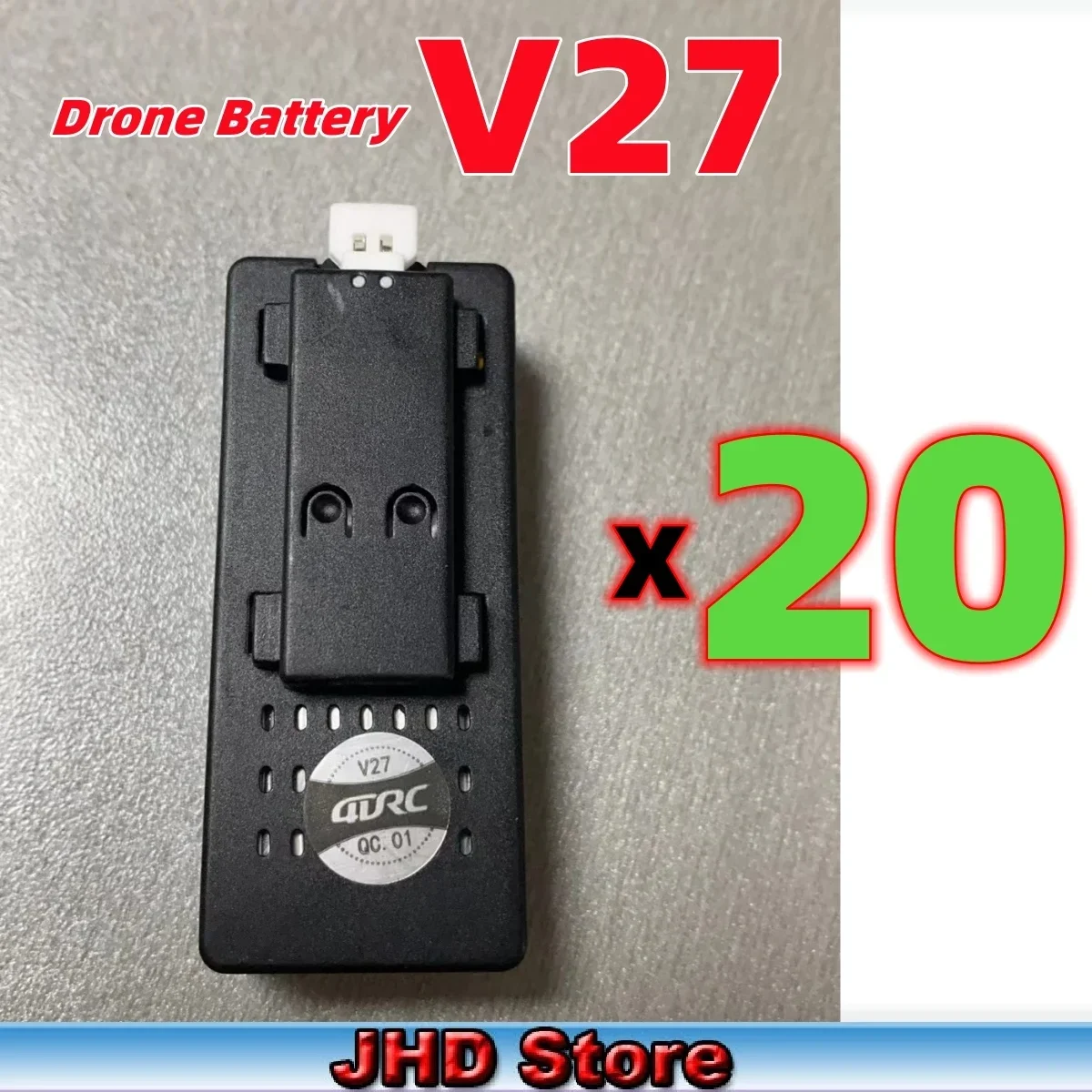 JHD 4D-V27 batería de repuesto Original para Dron planeador de espuma, 3,7 V, 1000mah, 4DRC V27, Avión RC, venta al por mayor