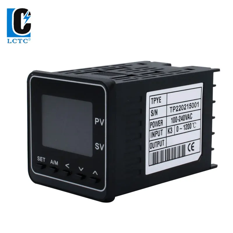 LCTC 0-10V SSR Relay Analog Output PID Temperature Controller Timer TC/RTD PT100 Input Max Programmable Regulator LCD 48*48 PMA