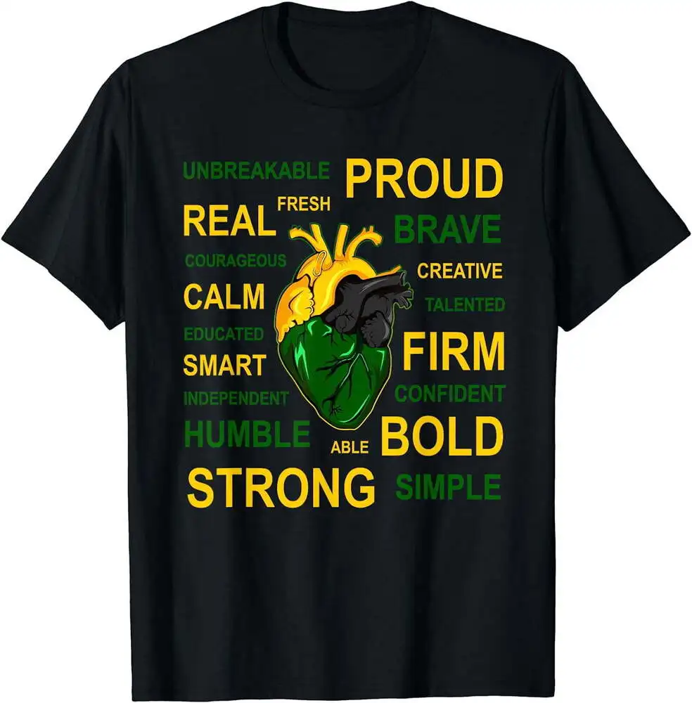 

Jamaican Heart T Shirt For Proud Men And Women Of Jamaica T-Shirt Black Large For Men Clothing Women Short Sleeve Tees