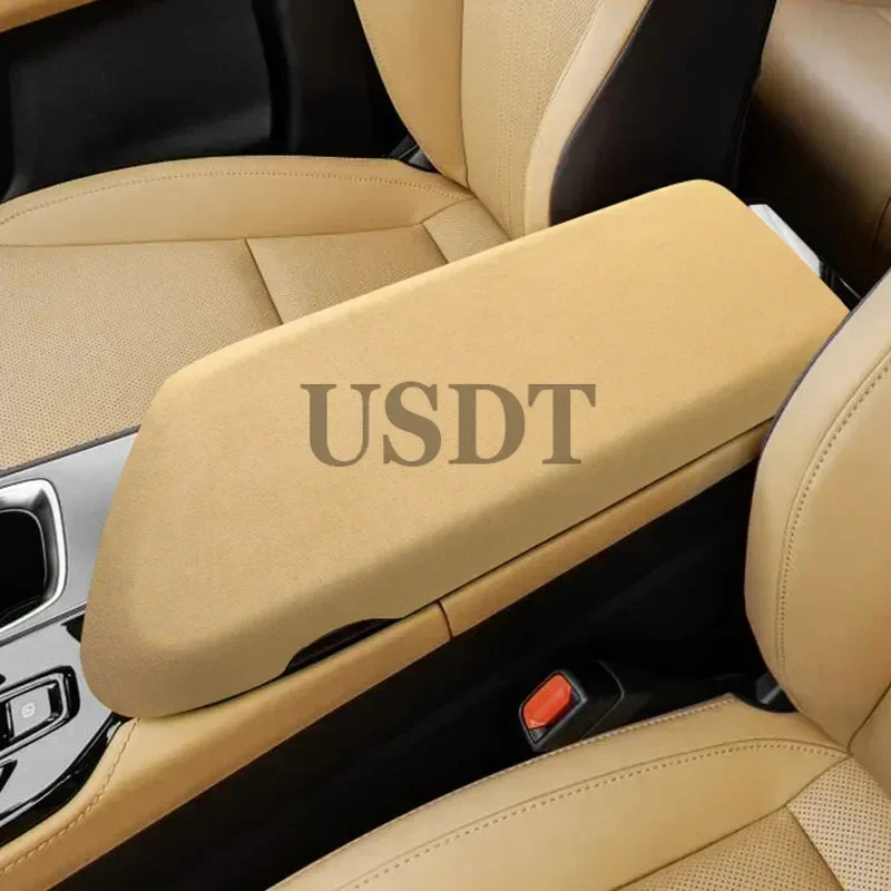 Car Armrest Box Lid Protective Cover Shell Fit for Lexus NX-NX260 NX350h 2022 2023 2024 NEW Suede Interiors Moulding Trims