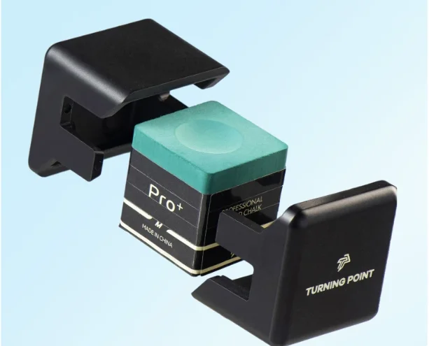 Original TP Pro+ Pool Cue Chalk Magnetic Holder Aluminum QR Anti-Counterfeit Blue Green QR Code Combo Set