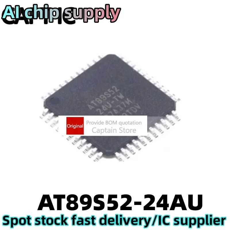 1PCS AT89S52-24AU 8-bit flash microcontroller AT89S52 8051