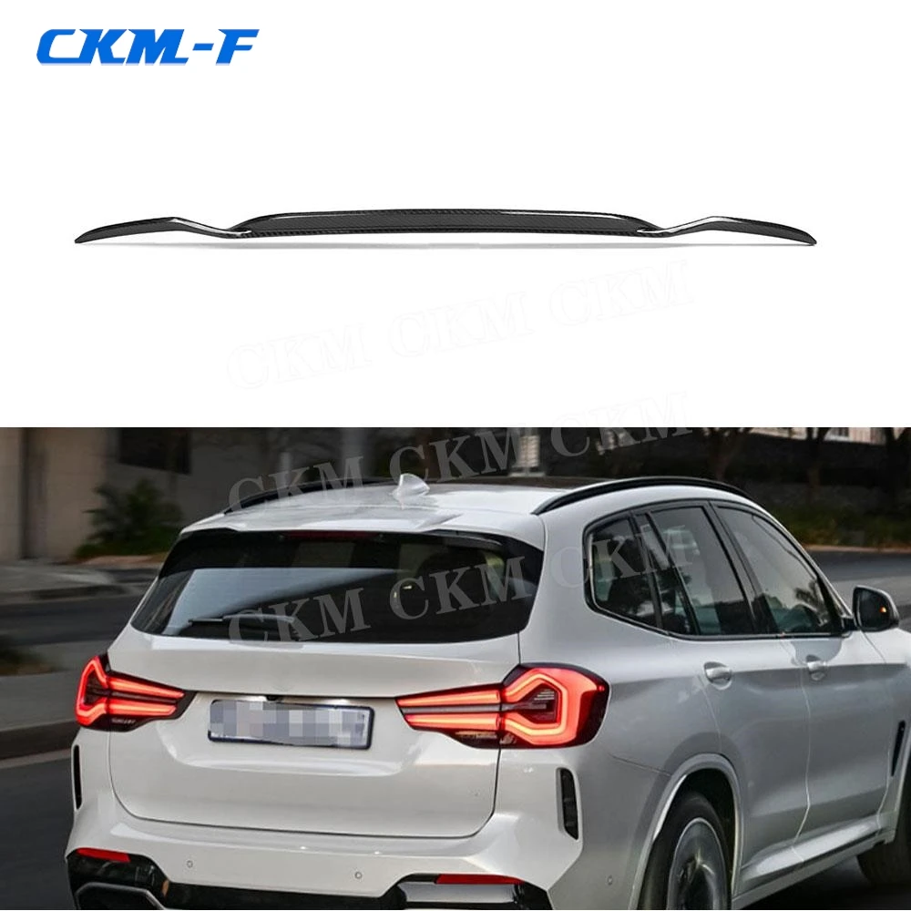 

Carbon Fiber Rear Roof Spoiler Boot Trunk Middle Wings For BMW iX3 G08i 2022 Car Spoiler FRP Black Body Kits Accessories