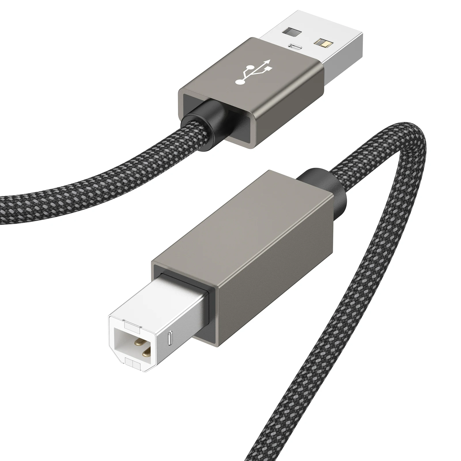 USB Printer Cable USB-A Male to B Male USB 2.0 Cable for Printer Scanner DAC Decoders Midi Keyboard Fax Machine Digital Piano
