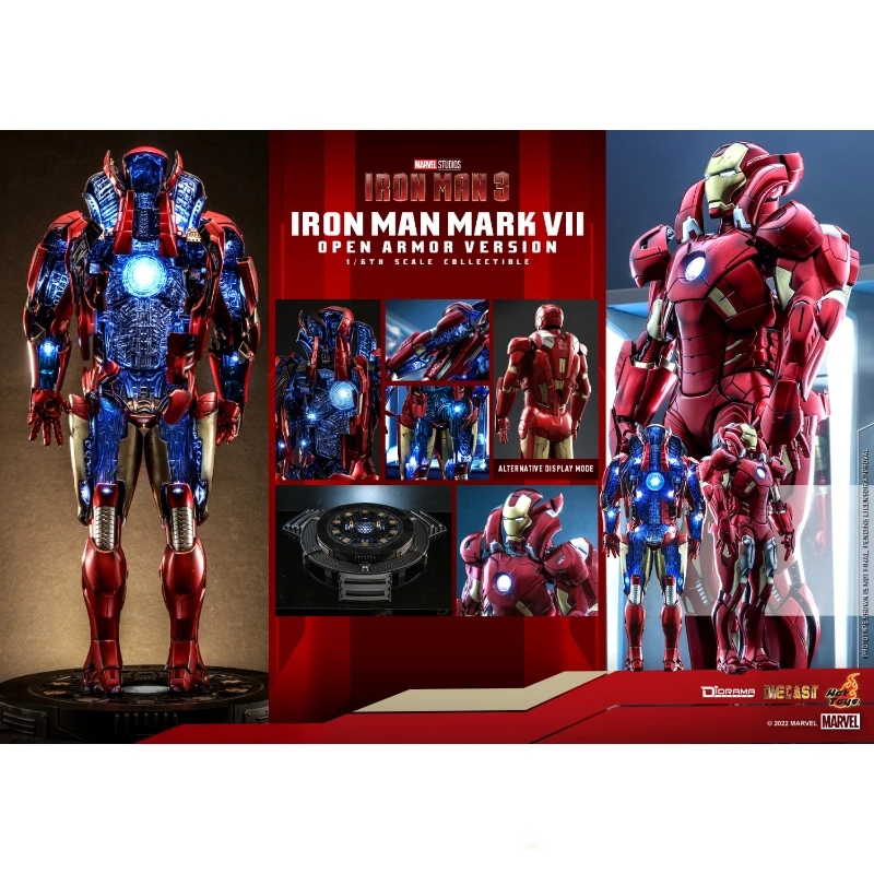 

In Stock HotToys DS004D51 IRON MAN MARK VII OPEN ARMOR VERSION MK7 1/6 Animation Action Figure Collection Hobby