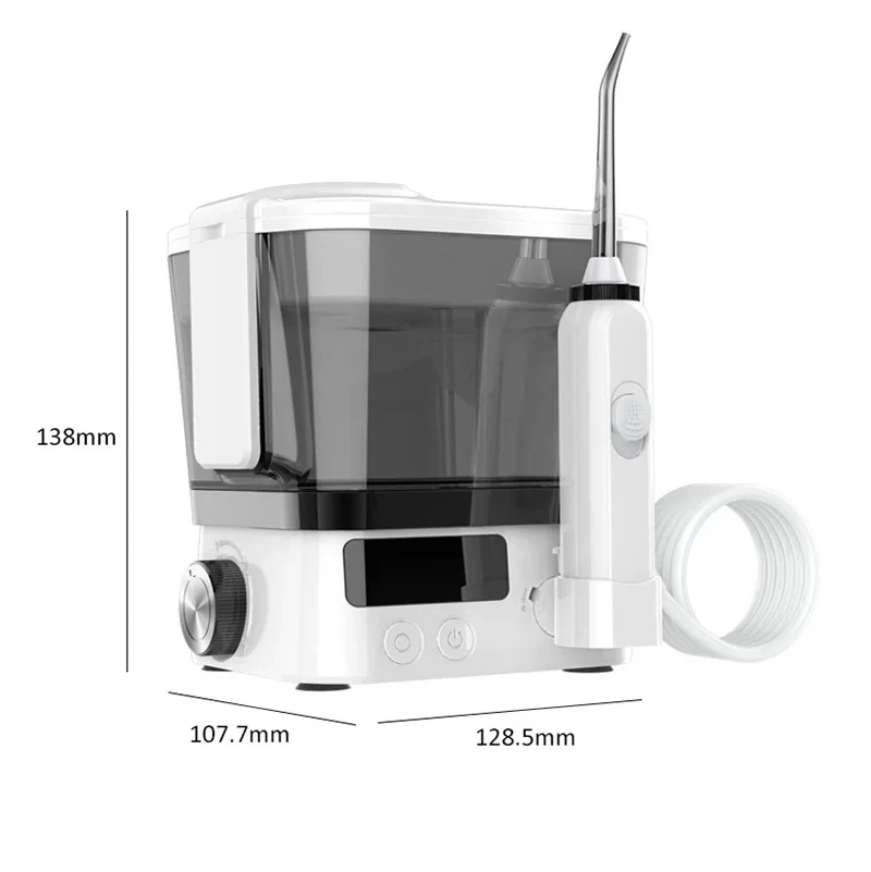 Oral Irrigator Multifunctinal Flosser Tooth Cleaner 600ml Electric Dental Oral Hygiene Water Nozzles 10 Modes 4 Jet Tips IPX7