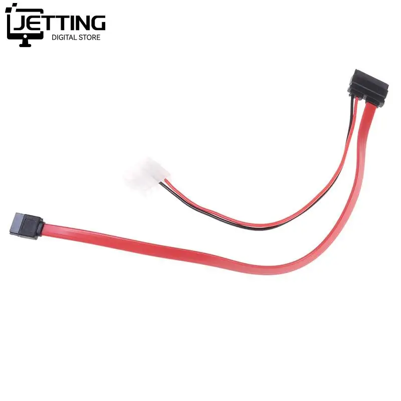 7 + 6 Pin Slimline SATA Cable for Slim Laptop SATA DVD CD-RW Drive Power Adapter Cable Notebook Optical Drive Cable Line