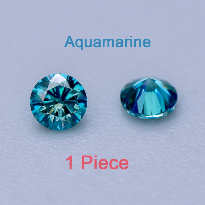 Moissanit-Steine in Runder Form, Mehrfarbig, Kleine Größen 3,0-4,5mm, Edelsteinperlen für Schmuckherstellung, Bestehen Diamanttester – Detail 6