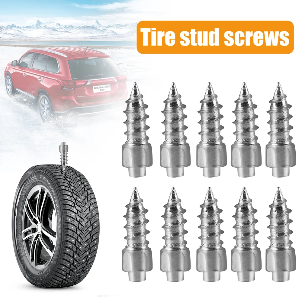 Tire Anti-Slip Studs Screws Nails for Car  Motorcycle Bike Truck Winter Tyre Anti-ice Spikes Snow Cleats 12mm
