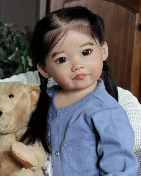 DLS 72CM Already Finshed Reborn Baby Doll Leonie With Hand-Rooted Hair By Artist Hand-Made Art Doll Toys For Children XMAS Gift