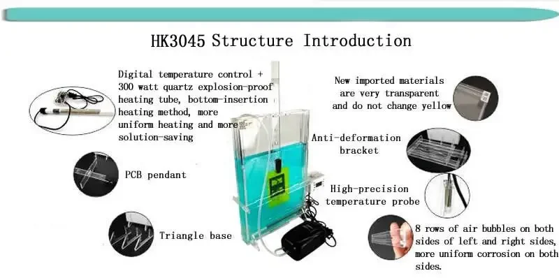 HK3045 PCB Circuit Board Production Equipment Pcb Manual Proofing Corrosion Machine     Etching M