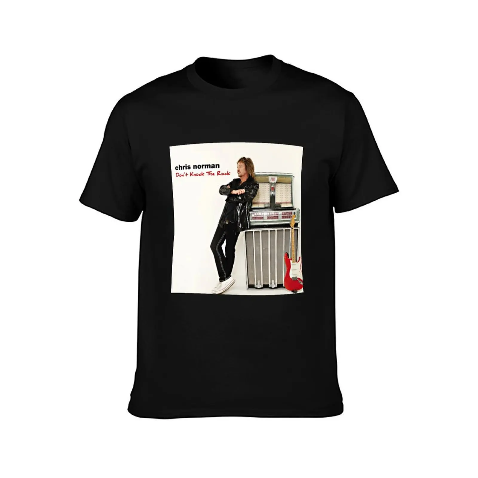 Chris Norman dont knock the rock T-Shirt Summer Casual Cotton Tee Oversized Streetwear Tops Vintage Graphic Print