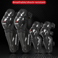 New VEMAR E-27/E-28 Knee And Elbow Pads Sets Lightweight Breathable Fall Resistant Motorcycle Protective Gear Knee Protector