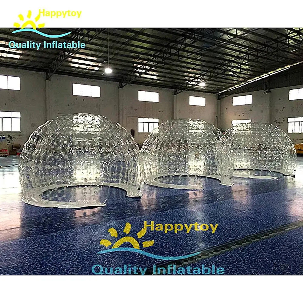 Tienda de campaña inflable de burbujas con cúpula de aire para acampar de Pvc transparente para alquiler al aire libre de 3M, 4M,5M