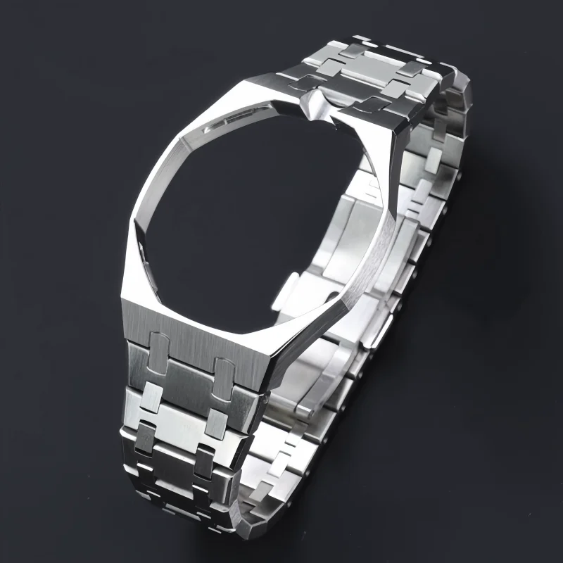 Stainless Steel Watch Case And Strap Mod Kit For Swatch X AP Royal Pop Pocket Changer To Wristwatch Personalized Accessories