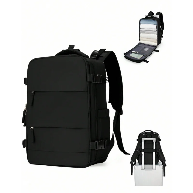 

2026Unisex backpack suitable for boarding, business commuting luggage bag, large capacity multi-layer storage computer backpack