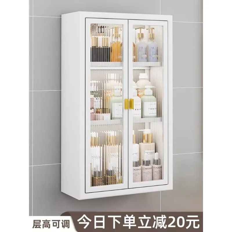 Bathroom storage cabinets, non-perforation, wall waterproof storage cabinets, bathroom small wall cabinets,