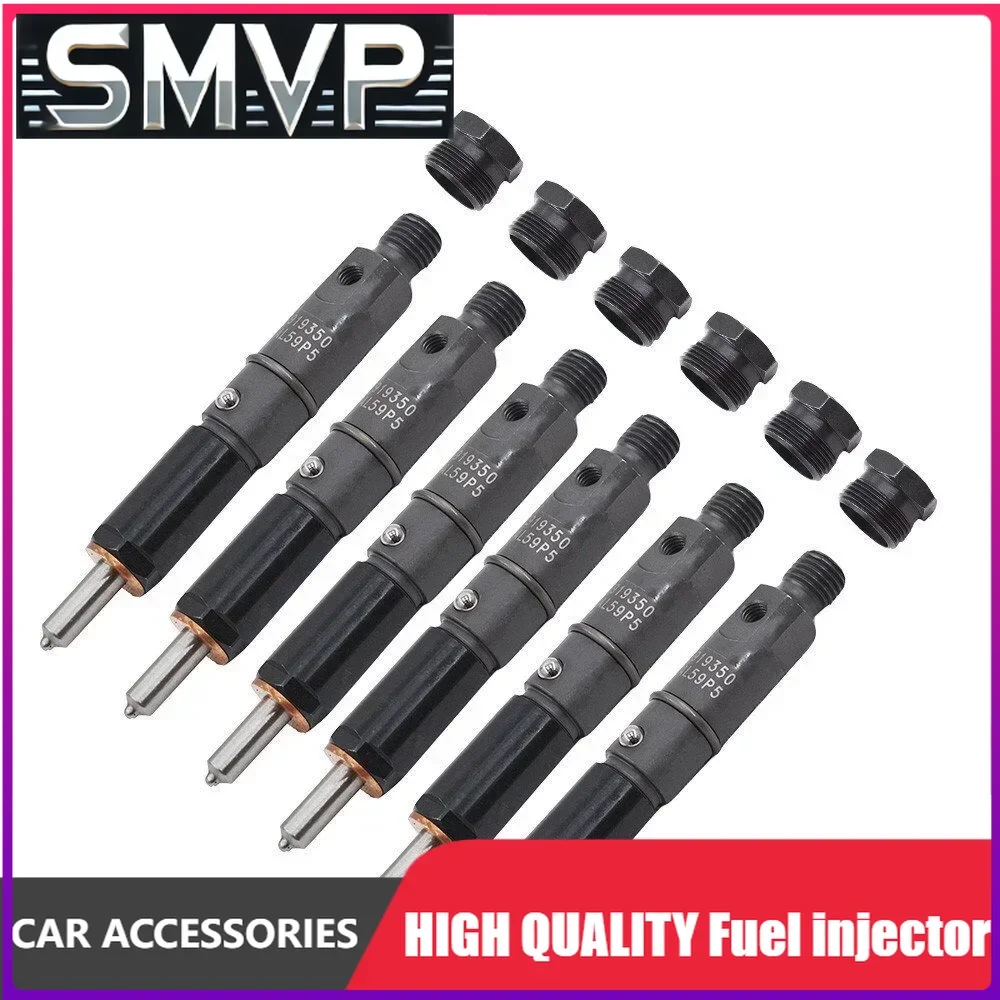 

High Quality 6Pcs 50hp Fuel Injectors 0432131837 3919350 3919339 For 89-93 Dodge Cummins 5.9L 6BT Diesel Engeine