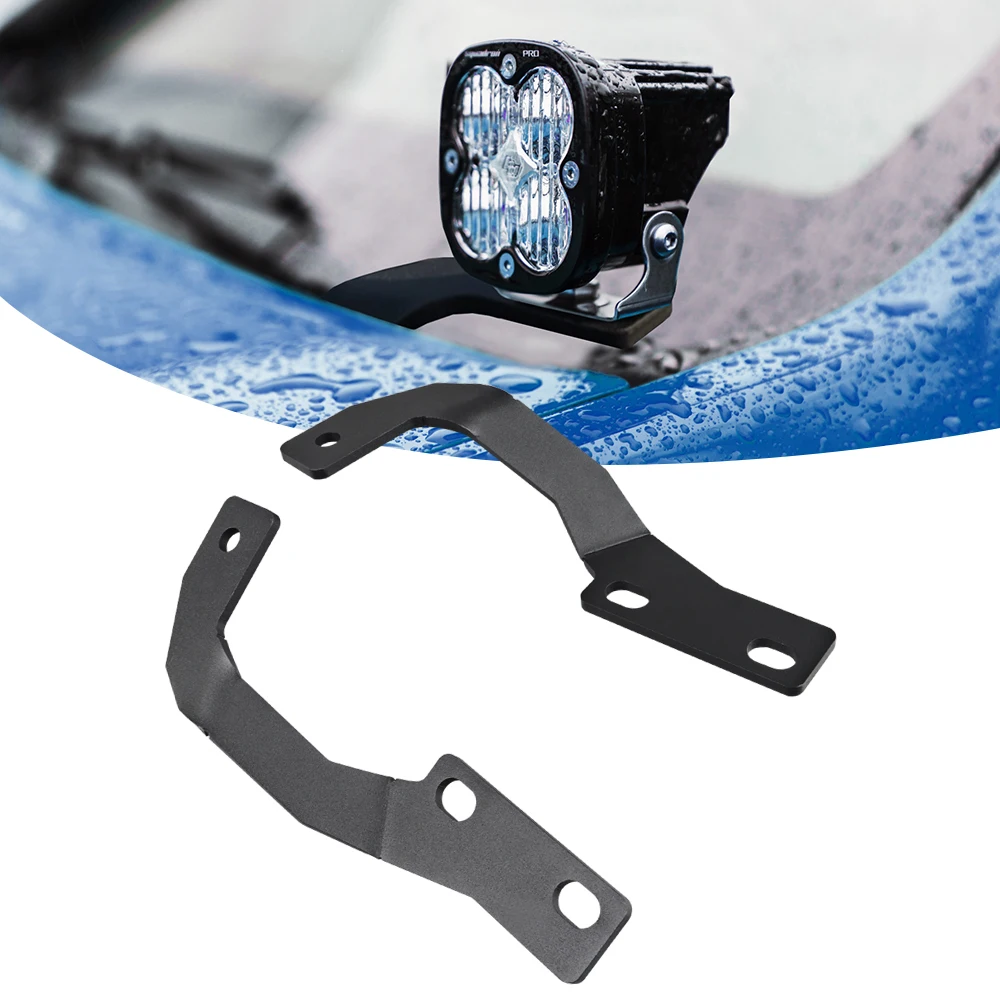 LED Light Hood Mount Bracket For Toyota 4Runner 2010-2024 Off-Road Spotlight Fog Bulb Holder Engine Hood Ditch Light Brackets