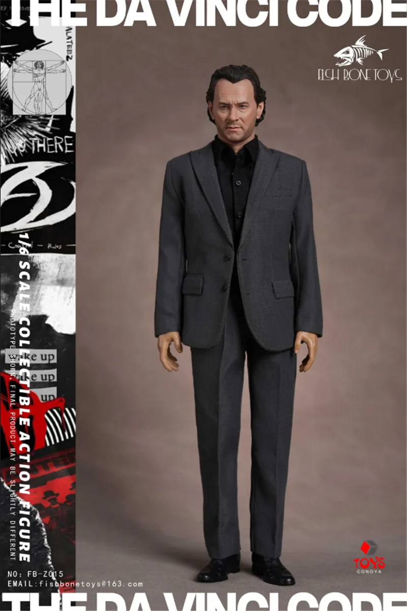 Figura de acción de FISH BONETOYS, FB-Z015 2024, soldado masculino, Tom Hanks, símbolo experto, serie suspendida, película, 12 ", conjunto completo, regalo, 1/6 Q2