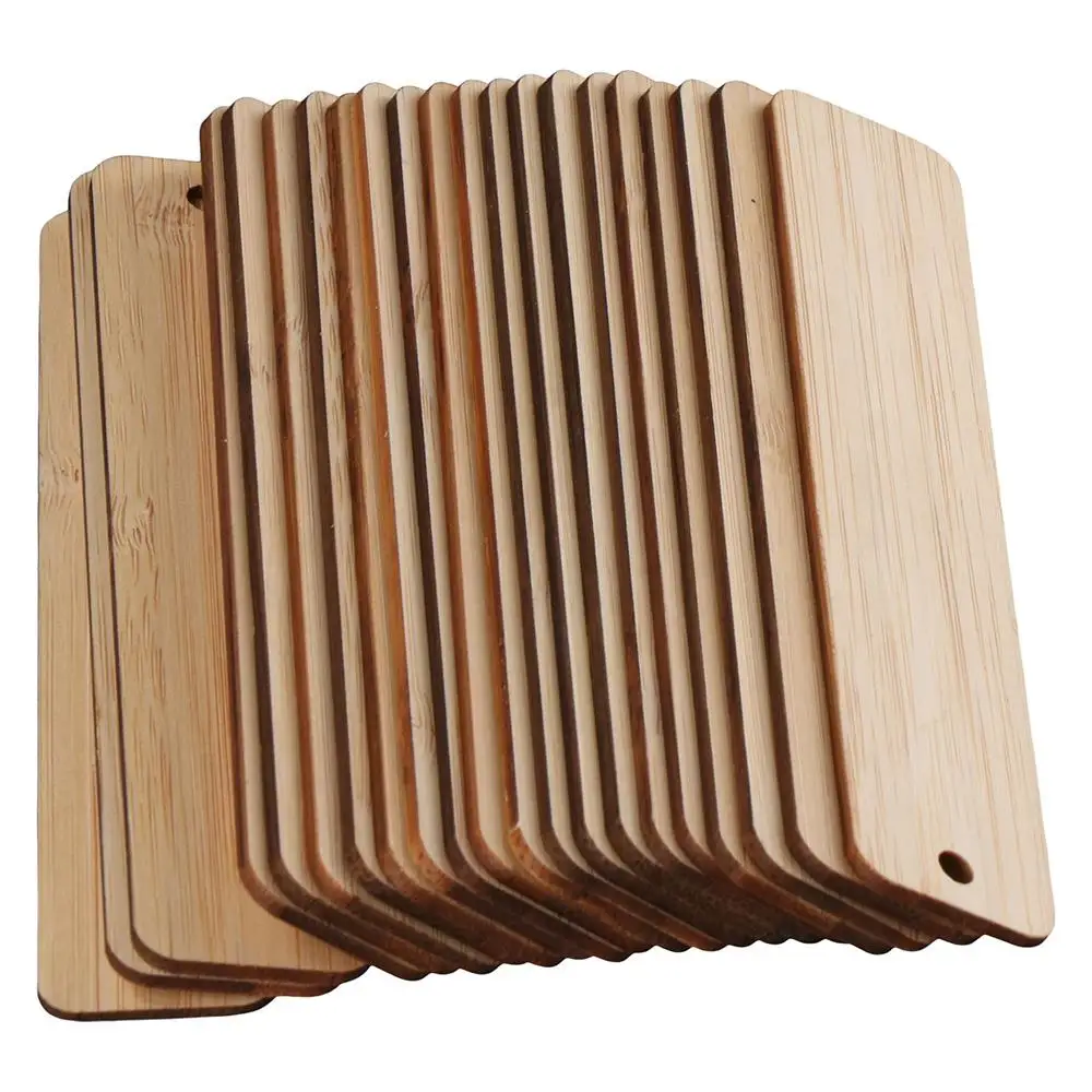 Engraving Bamboo Bamboo Unfinished Bookmark Bookmark Wooden Tags Blank Bamboo Bookmark Making Supplies Projects